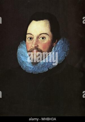 Sir Francis Drake, world-circler et éclairée, thashed l'Armada de pirates au large de Gravelines et tourmentés au nord de l'Écosse.. Sir Francis Drake, Vice-amiral, (ch. 1540 - 27 janvier 1596) était un corsaire anglais, navigateur, marchand d'esclaves, et homme politique. Drake a été fait chevalier en 1581. Il était commandant en second de la flotte anglaise contre l'Armada espagnole en 1588. Il meurt de dysenterie après avoir tenté en vain d'attaquer San Juan, Porto Rico en 1596.. Banque D'Images