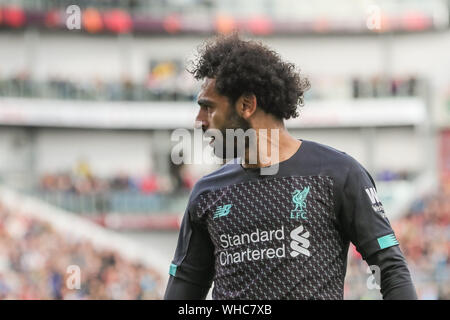 31 août 2019, Turf Moor, Burnley, Angleterre ; football Premier League, Burnley vs Liverpool : Crédit : Mark Cosgrove/News Images images Ligue de football anglais sont soumis à licence DataCo Banque D'Images