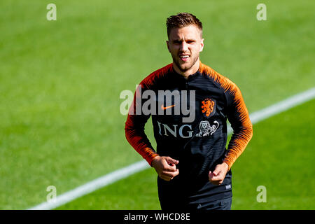 ZEIST, Pays-Bas, l'équipe de formation Nederlands Elftal, football, saison 2019-2020, 02-09-2019, KNVB Campus, Joel Veltman Banque D'Images