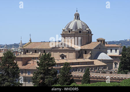 Le chemin, ( La chiesa del Santissimo Nome di Gesù) à Rome, Italia.L'église mère de la Compagnie de Jésus (Jésuites) Banque D'Images