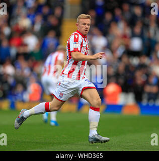 31 août 2019, St Andrew's, Birmingham, Angleterre ; Sky Bet Football Championship, Birmingham City vs Stoke City ; Mark Duffy (31) de Stoke City Crédit : Conor Molloy/News Images images Ligue de football anglais sont soumis à licence DataCo Banque D'Images