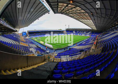 31 août 2019, St Andrew's, Birmingham, Angleterre ; Sky Bet Football Championship, Birmingham City vs Stoke City ; vue de l'intérieur de St Andrews stadium Crédit : Conor Molloy/News Images images Ligue de football anglais sont soumis à licence DataCo Banque D'Images