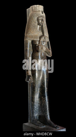 Statue de la reine Tiyi, épouse d'Amenhotep III, XVIIIE dynastie, règne d'Amenhotep III (1391-1353 av. J.-C.) Banque D'Images