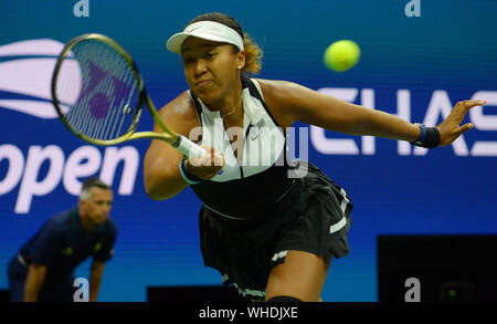 New York, USA. 2 Septembre, 2019. . New York Flushing Meadows US Open 2019 02/09/19 Jour 8 Naomi Osaka (JPN) dans le quatrième match Photo Anne Parker International Sports - Photos Ltd/Alamy Live News Banque D'Images