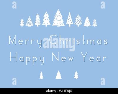 Joyeux Noël et Bonne Année voeux - vector modèle de carte de vœux. Illustration de Vecteur