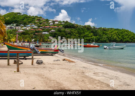 Anse-à-l'Âne, Martinique, FR : 22 août 2019 : Anse-à-l'Âne plage en Martinique. Banque D'Images