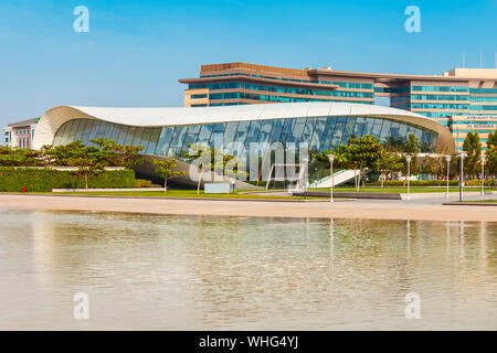 Dubaï, Émirats arabes unis - février 27, 2019 : Musée d'Etihad recueille et affiche l'héritage des Émirats arabes unis, situé dans la ville de Dubaï aux Émirats Banque D'Images