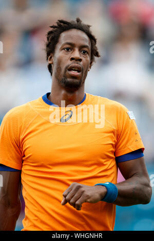 2017 International Aegon- Eastbourne - Angleterre - Quart de finale. Gaël Monfils de France en action contre Cameron Norrie de Grande-Bretagne. Jeudi, 29 Banque D'Images