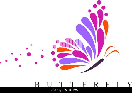 Logo Papillon abstrait modèle. simple logo Vector illustration. Illustration de Vecteur