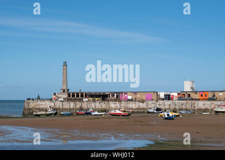 Avant de plage de Margate sur la côte du Kent, UK - fin de l'été Banque D'Images