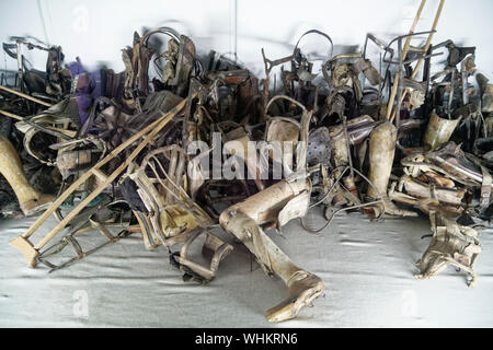 Oswiecim, Pologne. 19 août, 2019. Camp de concentration nazi à Auschwitz I, Oswiecim, Pologne, le 19 août 2019. Banque D'Images