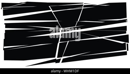 Facture, élément de crack. Shatter, casse de la texture de la surface. Grungy design. La pourriture, éclats burst illustration Illustration de Vecteur