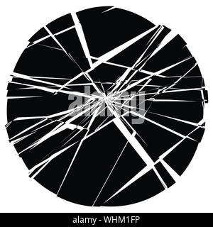 Facture, élément de crack. Shatter, casse de la texture de la surface. Grungy design. La pourriture, éclats burst illustration Illustration de Vecteur