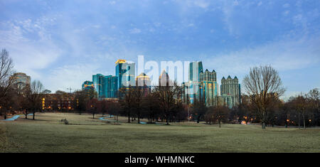 Midtown Atlanta en Géorgie au début de l'aube, panorama Banque D'Images