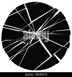 Facture, élément de crack. Shatter, casse de la texture de la surface. Grungy design. La pourriture, éclats burst illustration Illustration de Vecteur