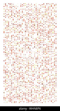 Carrés aléatoires motif en mosaïque. Conception de demi-teinte, la fragmentation pixélisé. La distribution aléatoire des formes carrées. Tableau irrégulières, grille, treillis. Matrice des ran Illustration de Vecteur