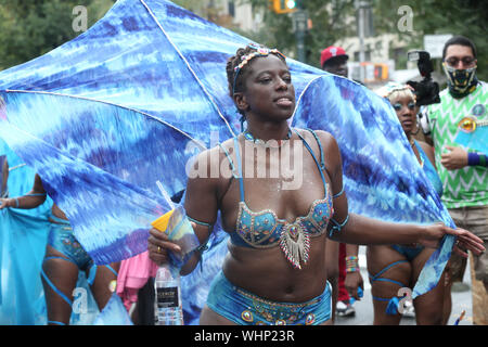 Lundi 2 septembre 2019 11h00 Eastern Parkway Brooklyn New York West Indian Day Parade 2019 Banque D'Images