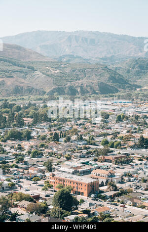 Vue depuis le parc de Grant à Ventura, Californie Banque D'Images