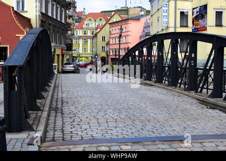 Pont de fer dans la région de Klodzko, Pologne Banque D'Images