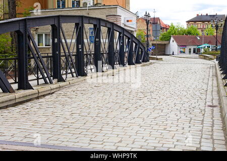 Pont de fer dans la région de Klodzko, Pologne Banque D'Images