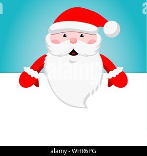 Autocollant de Noël. Funny Santa Claus. L'icône d'hiver. Vector illustration. Illustration de Vecteur