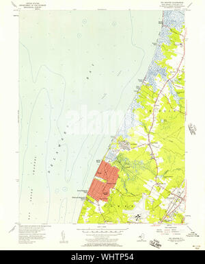 Carte TOPO USGS New Jersey NJ Rio Grande Restauration 24000 2548201956 Banque D'Images