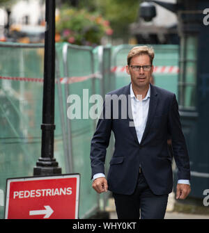 Londres, Royaume-Uni. 2 septembre 2019. Députés conservateurs d'arriver à Downing Street après soir réunion du cabinet Banque D'Images