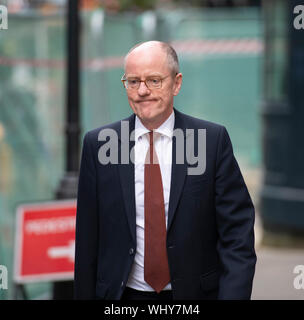 Londres, Royaume-Uni. 2 septembre 2019. Députés conservateurs d'arriver à Downing Street après soir réunion du cabinet Banque D'Images