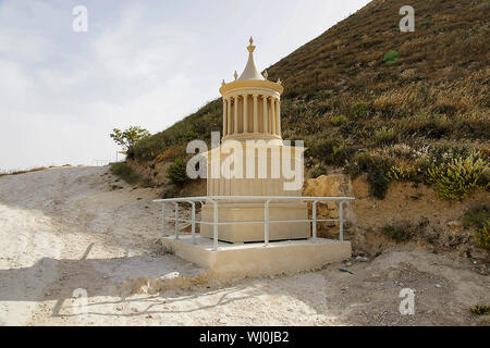 Réplique du tombeau d'Hérode, Herodiun, West Bank Banque D'Images