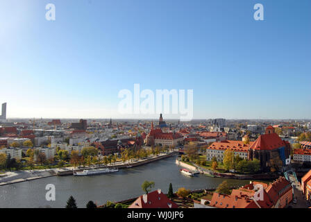 Wroclaw, Pologne. Vue générale Banque D'Images