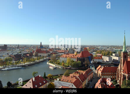 Wroclaw, Pologne. Vue générale Banque D'Images