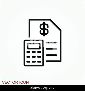 Icône vecteur comptables. Symbole d'affaires et financiers Illustration de Vecteur