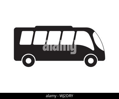 L'icône de bus sur fond blanc image vectorielle Illustration de Vecteur