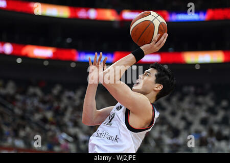 Shanghai, Chine. Credit : MATSUO. 3e, 2019 Sep. Yuta Watanabe (JPN) Basket-ball : Coupe du Monde de Basket-ball FIBA Chine 2019 Groupe E match entre le Japon - République tchèque à Shanghai Oriental Sports Center à Shanghai, Chine. Credit : MATSUO .K/AFLO SPORT/Alamy Live News Banque D'Images