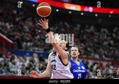 Shanghai, Chine. Credit : MATSUO. 3e, 2019 Sep. Yuta Watanabe (JPN) Basket-ball : Coupe du Monde de Basket-ball FIBA Chine 2019 Groupe E match entre le Japon - République tchèque à Shanghai Oriental Sports Center à Shanghai, Chine. Credit : MATSUO .K/AFLO SPORT/Alamy Live News Banque D'Images