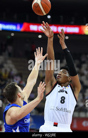 Shanghai, Chine. Credit : MATSUO. 3e, 2019 Sep. Rui Hachimura (JPN) Basket-ball : Coupe du Monde de Basket-ball FIBA Chine 2019 Groupe E match entre le Japon - République tchèque à Shanghai Oriental Sports Center à Shanghai, Chine. Credit : MATSUO .K/AFLO SPORT/Alamy Live News Banque D'Images