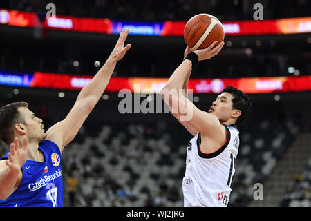 Shanghai, Chine. Credit : MATSUO. 3e, 2019 Sep. Yuta Watanabe (JPN) Basket-ball : Coupe du Monde de Basket-ball FIBA Chine 2019 Groupe E match entre le Japon - République tchèque à Shanghai Oriental Sports Center à Shanghai, Chine. Credit : MATSUO .K/AFLO SPORT/Alamy Live News Banque D'Images