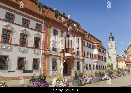 Résidence officielle, en allemand, allemand, plus d'informations en allemand, allemand, l'Allemagne, Erfurt, habitant d'Erfurt, deer garden, Kurmainzische Statthalterei, gouverner Banque D'Images