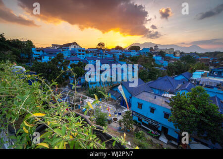 Village coloré Jodipan est meilleure destination à Malang est de Java en Indonésie Banque D'Images