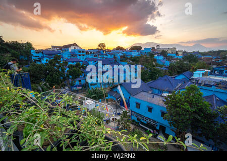 Village coloré Jodipan est meilleure destination à Malang est de Java en Indonésie Banque D'Images