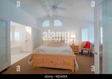 L'intérieur de chambre à coucher Banque D'Images