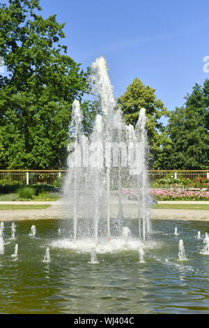 Berlin, Allemagne, bien, jet, jet, jardin, vert, vert arrangement arrangement, parc, Parc, roseraie, fontaine, Treptow, Treptow, parc de Treptow, Banque D'Images