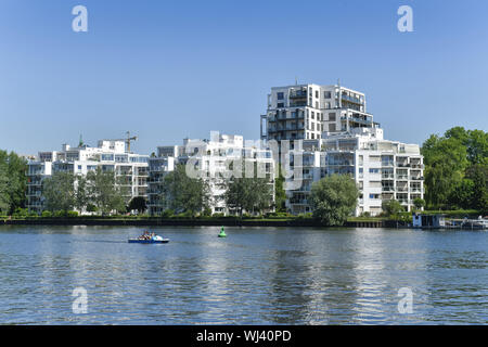 Alt-Stralau, vue, l'architecture, à l'extérieur, à l'extérieur, à l'extérieur vue, vue extérieure, building, Berlin, Berlin-Friedrich's Grove, district Friedrich's Grove Banque D'Images