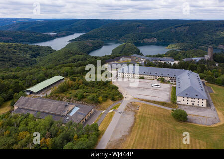 Vue aérienne de NS-Ordensburg Vogelsang, Allemagne Banque D'Images