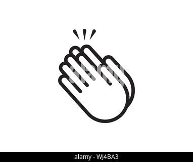 L'icône d'applaudissements des mains mains image vectorielle Illustration de Vecteur