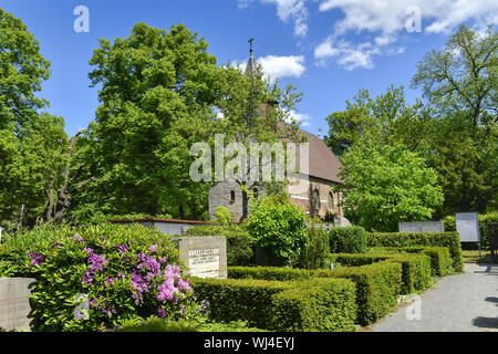 Berlin, Dahlem, village de Dahlem, Dahlemer, Allemagne, cimetière, cimetière de Dahlem, village du Cap, la peau tombe cimetière, tombes, tombes, chapelle, église, Ko Banque D'Images