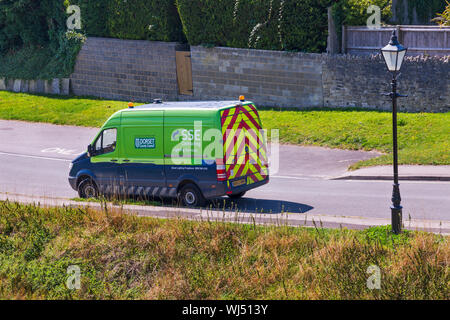 SSE Partie van stationné à Wareham, Dorset UK en Août Banque D'Images