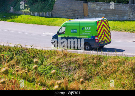 SSE Partie van stationné à Wareham, Dorset UK en Août Banque D'Images