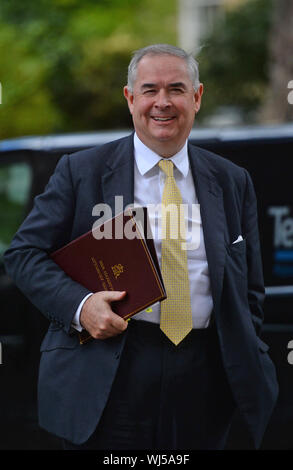 Procureur général Geoffrey Cox à Downing Street à Westminster, Londres. Banque D'Images