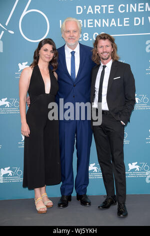 Venezia, Italie. 06Th Sep 2019. 76e Festival du Film de Venise 2019, une séance de film '45 secondes du rire". Photo : Tim Robbins, Jeremie Loncka, Hannah Chodos indépendant : Crédit Photo Agency/Alamy Live News Banque D'Images